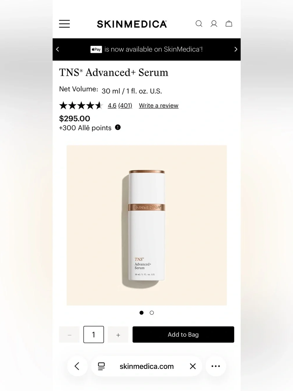 SkinMedica TNS Advanced+ Serum NEW
